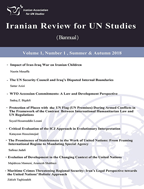 Iranian Review for UN Studies - Summer  and Autumn 2023, Volume 4 - Number 2