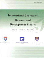International Journal of Business and Development Studies - number. 1 -  volome. 4, 2012