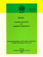 Iranian Journal of Applied Linguistics - September 2013، Volume 16 - Number 2