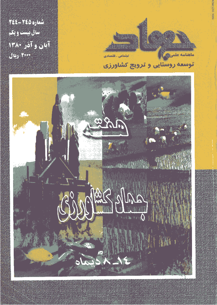 جهاد - آبان و آذر 1380 - شماره 244 و 245