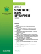 Sustainable Rural Development - May 2021, Volume 5 - Number 1