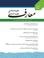 معارف علوم اسلامی و علوم انسانی - بهار و تابستان 1398، سال اول - شماره 1